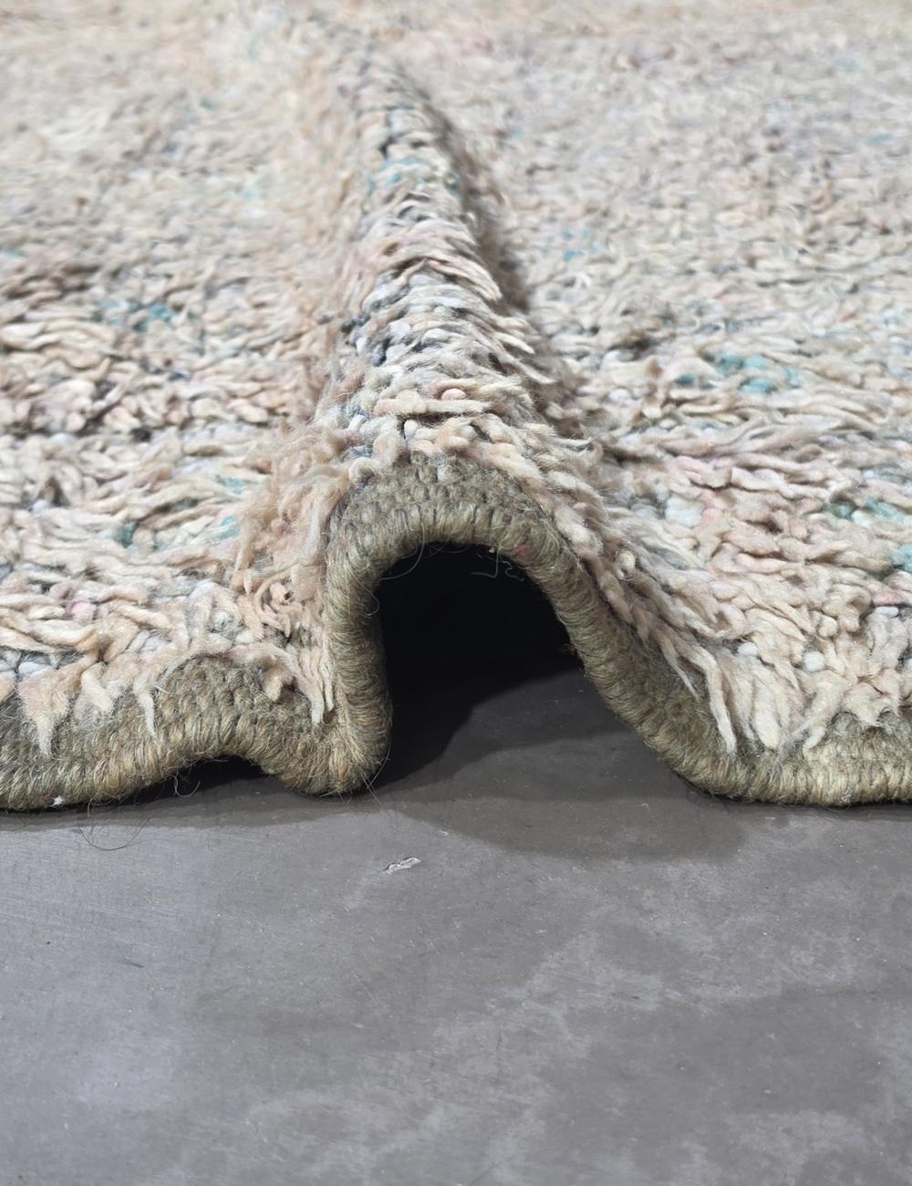Vintage Silver-Grey Boujad Rug 10.4 x 6.33 ft / 317 x 193 cm