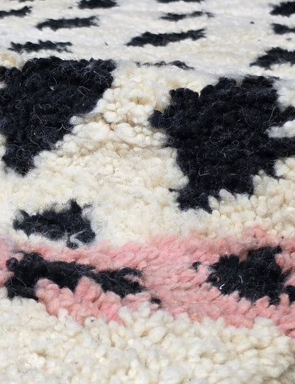 Ivory Dotted Wool Rug 10.2 x 7.8 ft / 310 x 240 cm