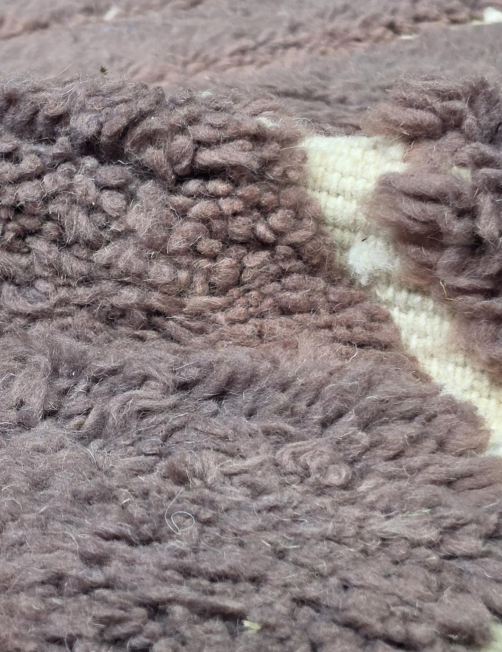 Contemporary Berber Taupe Rug 9.1 x 8.4 ft / 278 x 257 cm