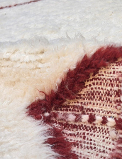 Modern Geometric Burgundy Diamond Rug 11.6 x 8.86 ft / 353 x 270 cm