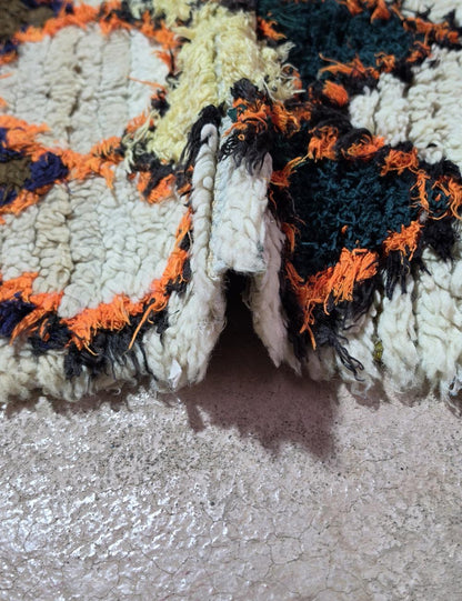 Vintage Teal and Orange Azilal Runner 5.7 x 2.56 ft / 173 x 78 cm