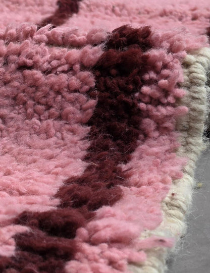 Pink Contemporary Wool Rug 9.7 x 8 ft / 297 x 246 cm