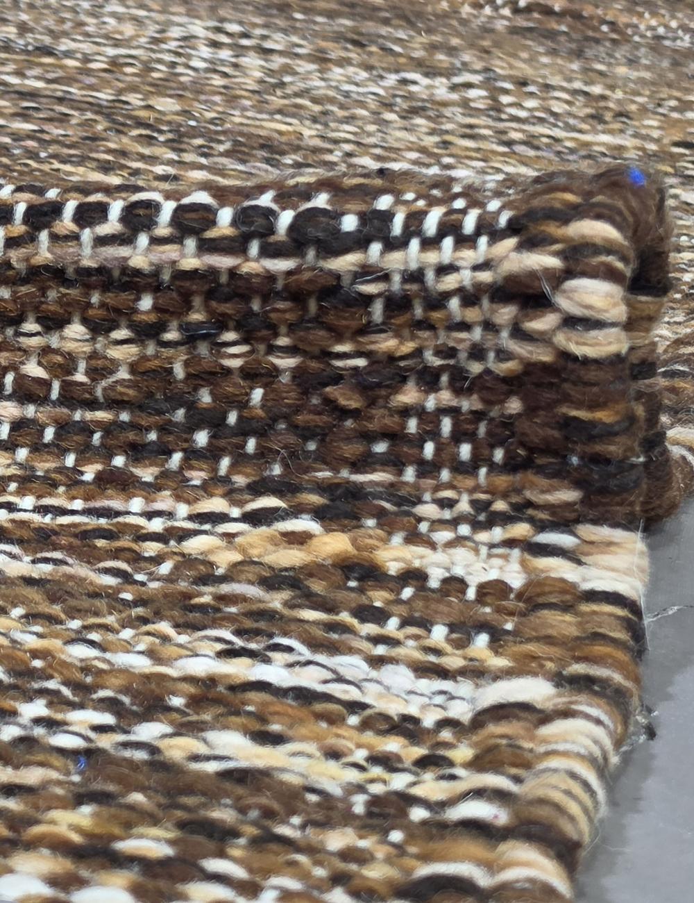 Cream Diamond Medallion Boujad Flatwoven Rug 9.1 x 6.76 ft / 277 x 206 cm