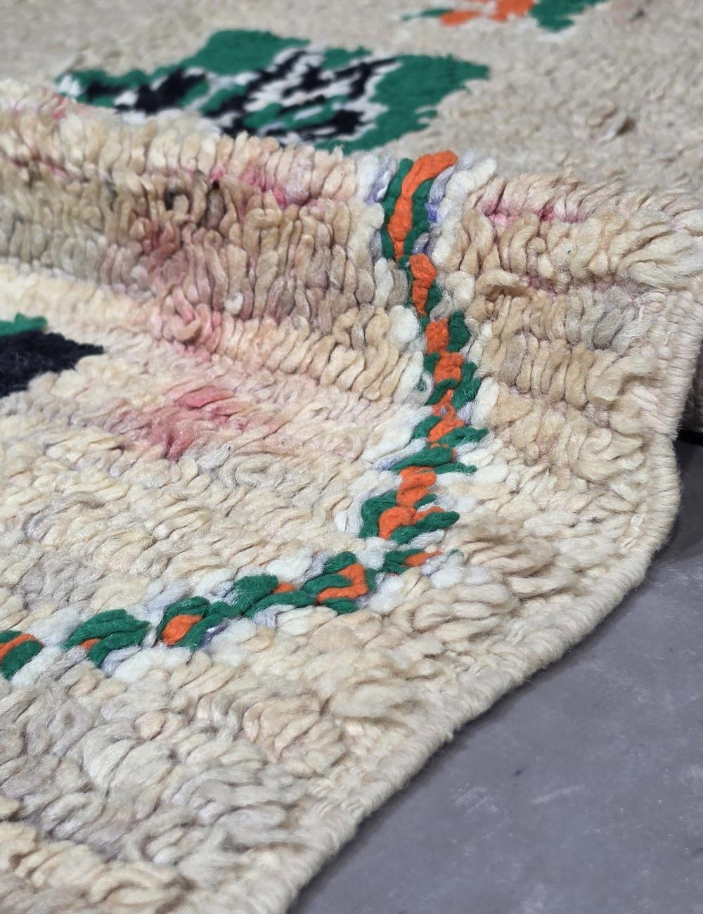 Authentic Vintage Boujad Rug 8.9 x 5.84 ft / 270 x 178 cm