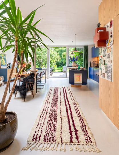 Contemporary Berber Runner - 9.9 x 2.8 ft / 301 x 86 cm