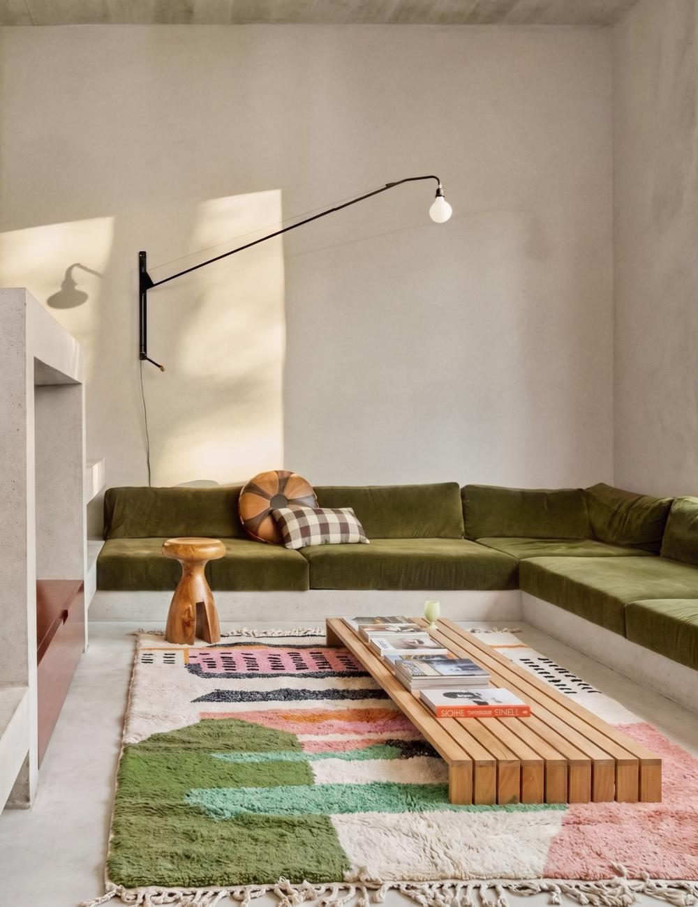 Abstract Color Blocks Beni Mrirt Rug