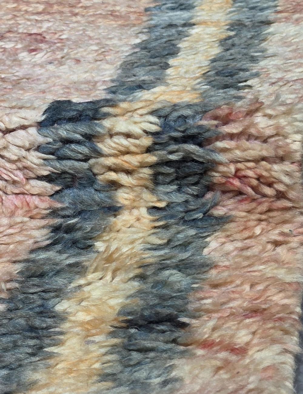 Blush Pink Berber Vintage Rug 10.5 x 6.1 ft / 320 x 186 cm