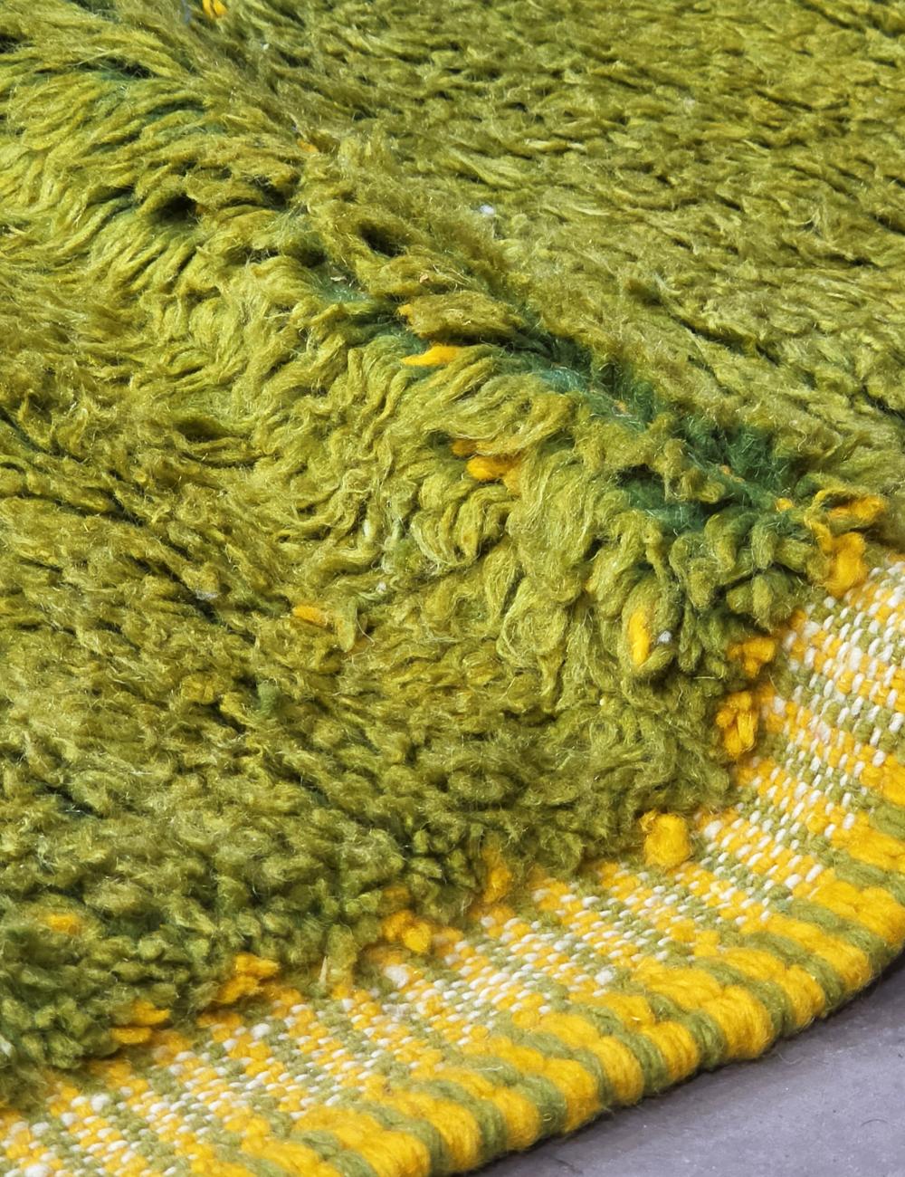Green Beni Ourain Rug 13.6 x 10.5 ft / 416 x 320 cm