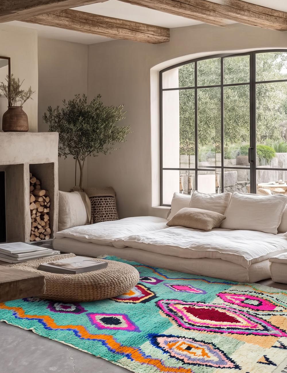Eclectic Moroccan Rug 9.4 x 6.1 ft / 287 x 187 cm