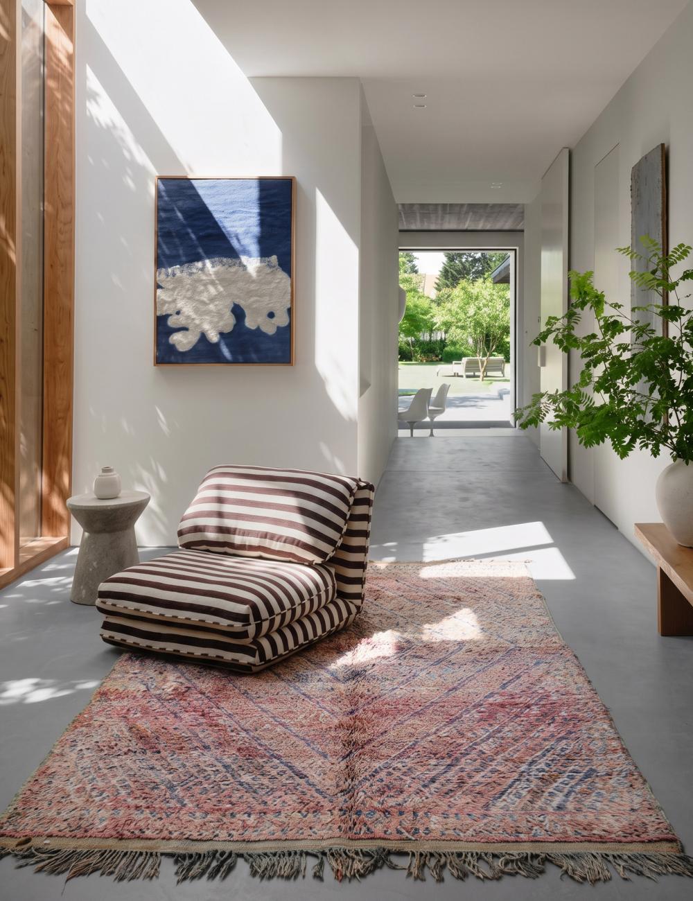 Vintage Beni M'Guild Rug 10 x 6.2 ft / 304 x 189 cm