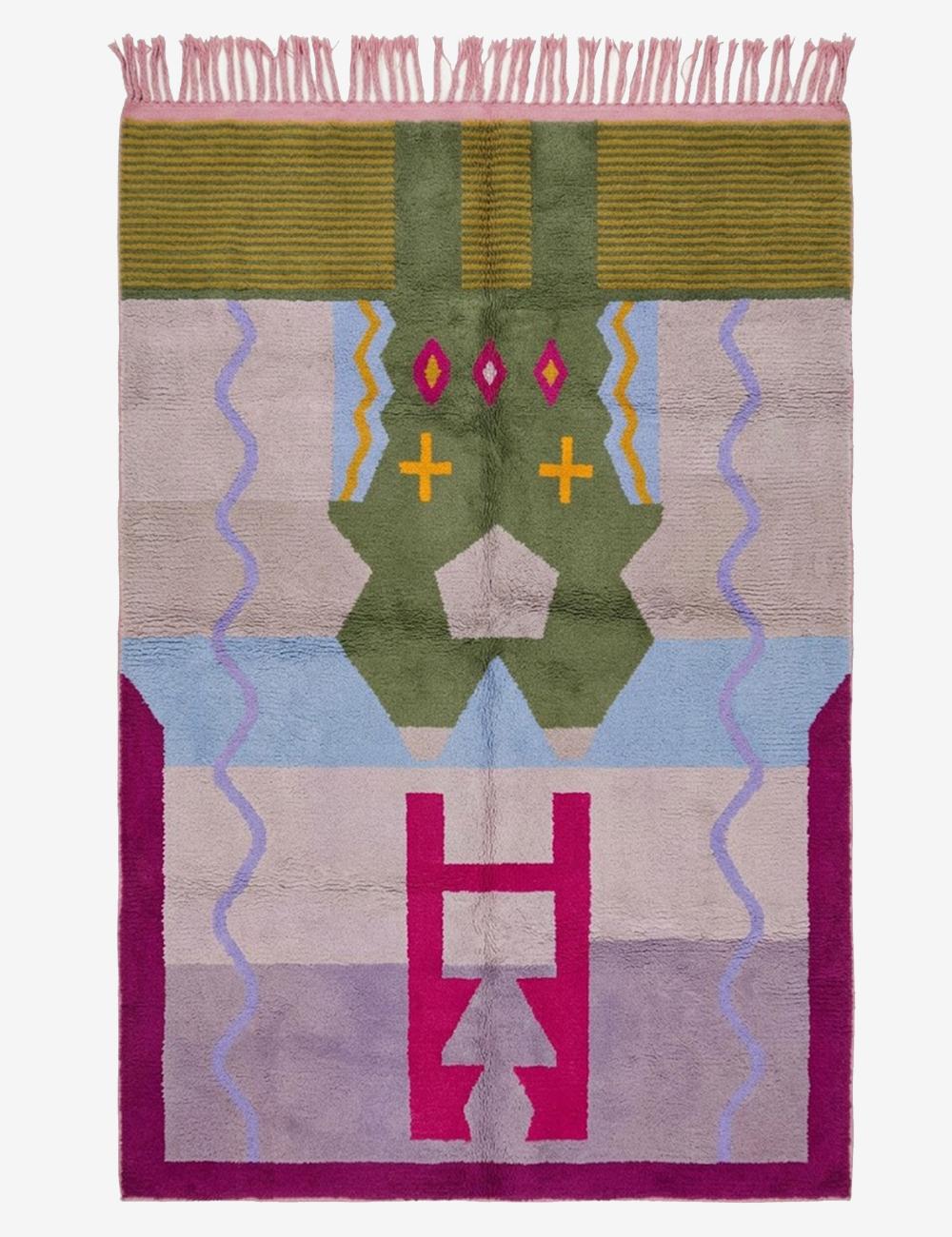 Custom Colorful Moroccan Runner Rug - Echoes Of Love 50
