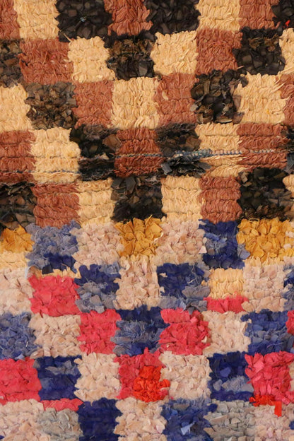Authentic Moroccan Upcycled Rug 4.4 x 3 ft / 134 x 93 cm - Surcoma