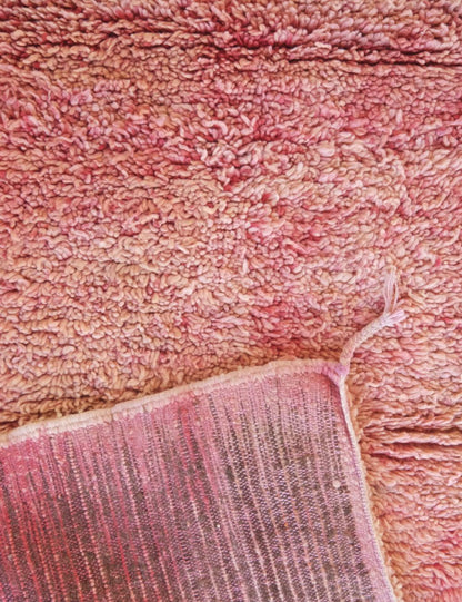 Vintage Moroccan Runner in Faded Pink Tones 10.3 x 3.6 ft / 313 x 110 cm - Surcoma