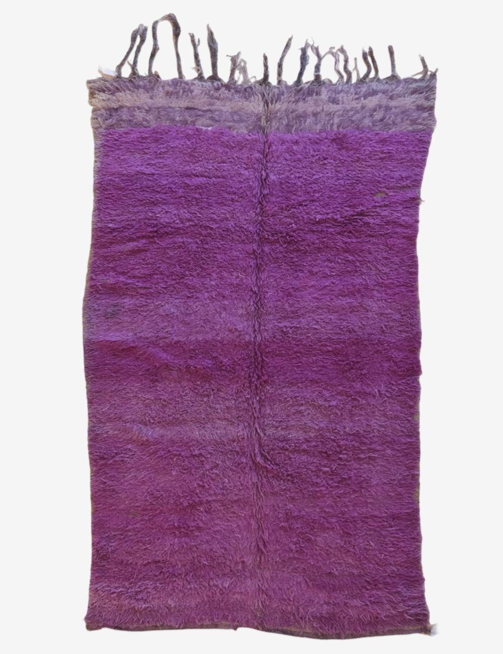 Solid Moroccan Purple Rug 9.2 x 5.1 ft / 281 x 158 cm