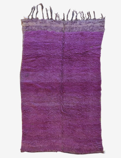 Solid Moroccan Purple Rug 9.2 x 5.1 ft / 281 x 158 cm - Surcoma
