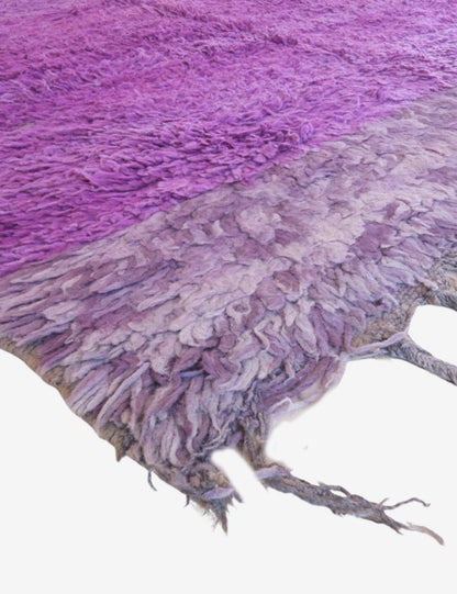 Solid Moroccan Purple Rug 9.2 x 5.1 ft / 281 x 158 cm - Surcoma