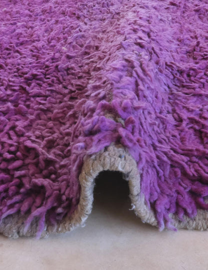 Solid Moroccan Purple Rug 9.2 x 5.1 ft / 281 x 158 cm - Surcoma