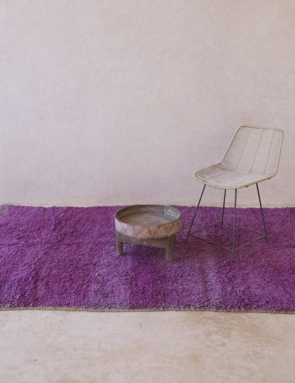 Solid Moroccan Purple Rug 9.2 x 5.1 ft / 281 x 158 cm