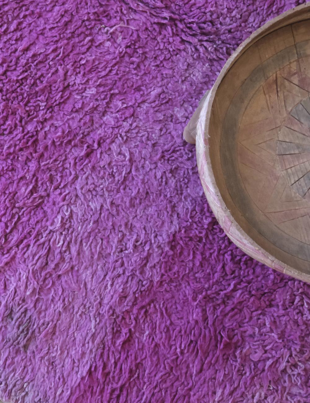 Solid Moroccan Purple Rug 9.2 x 5.1 ft / 281 x 158 cm