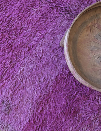Solid Moroccan Purple Rug 9.2 x 5.1 ft / 281 x 158 cm - Surcoma