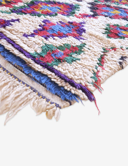 Authentic Moroccan Handwoven Rug 5.2 x 2.6 ft / 160 x 81 cm - Surcoma