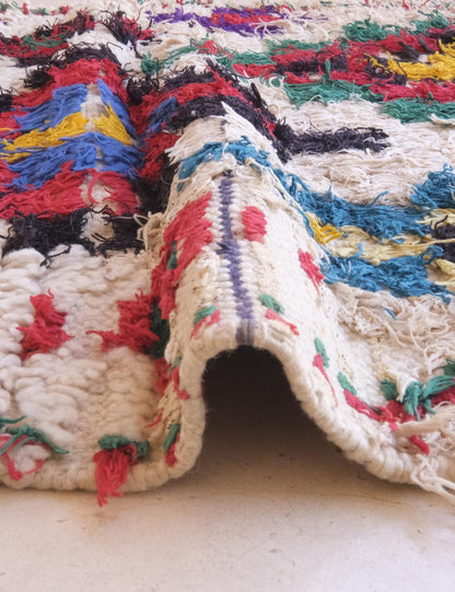 Authentic Moroccan Handwoven Rug 5.2 x 2.6 ft / 160 x 81 cm - Surcoma