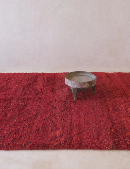 Authentic Red Moroccan Vintage Rug 9.5 x 6.4 ft / 290 x 197 cm - Surcoma