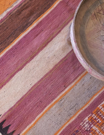 Authentic Vintage Ait Bou Sbaa Rug 13.6 x 4.7 ft / 416 x 145 cm - Surcoma