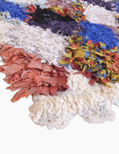 Colorful Azilal Berber Rug 6.3 x 2.7 ft / 193 x 84 cm - Surcoma
