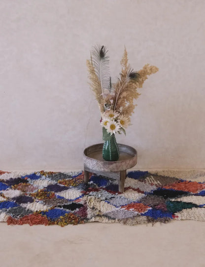 Colorful Azilal Berber Rug 6.3 x 2.7 ft / 193 x 84 cm - Surcoma