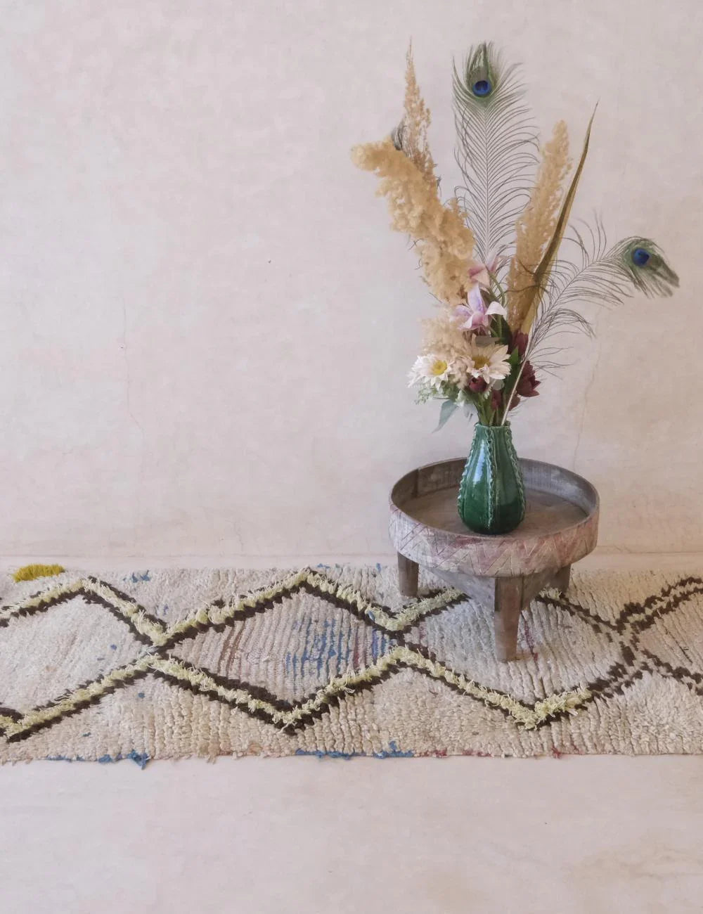 Azilal Moroccan Runner Rug 5.7 x 2.3 ft / 175 x 72 cm - Surcoma