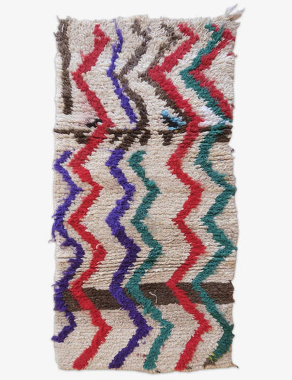 Tribal Azilal Rug 6.2 x 3 ft / 188 x 93 cm - Surcoma