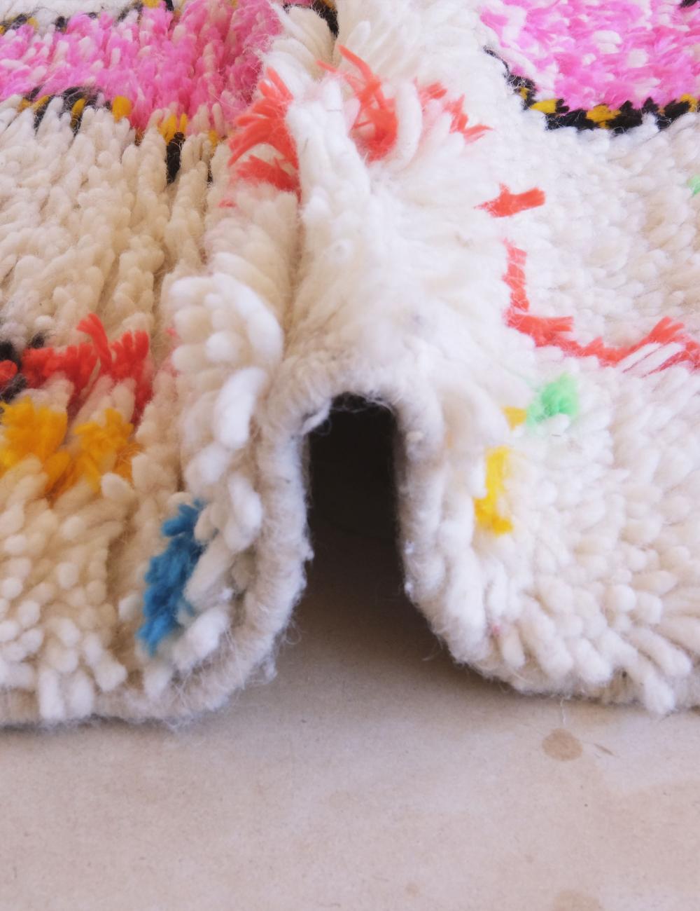 Azilal Moroccan Neon Rug 7.1 x 2.3 ft / 216 x 70 cm