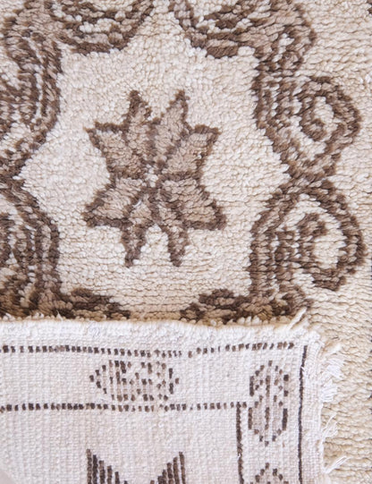 Beige Azilal Moroccan Rug 6.3 x 2.7 ft / 191 x 83 cm - Surcoma
