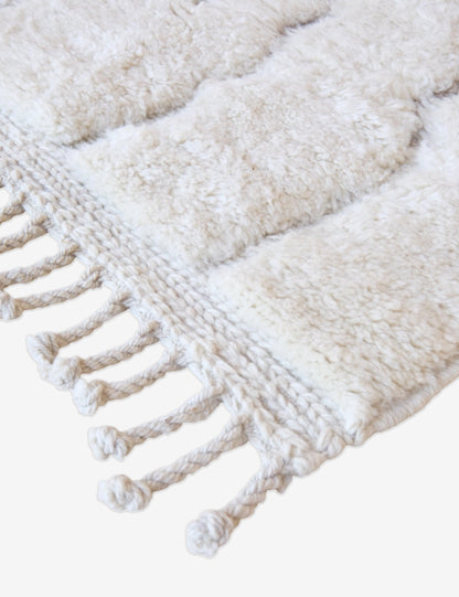 Beni Mrirt Abstract Shag Wool Rug – Handwoven Moroccan Wool Rug - Surcoma