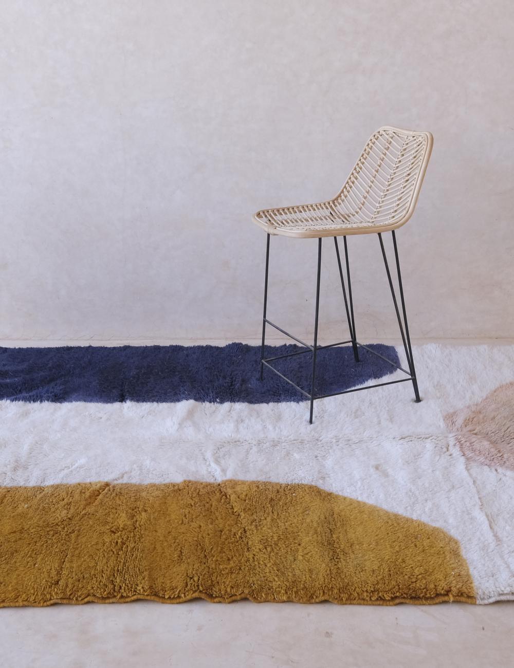 Beni Mrirt Moroccan Contemporary Wool Rug – 7.9 x 5.6 ft (242 x 171 cm) Handmade

