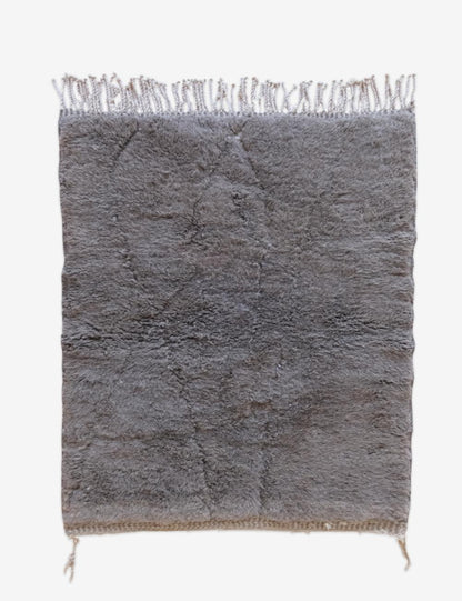 Beni Mrirt Moroccan Luxury Shag Wool Rug 5 x 3.6 ft / 151 x 110 cm - Surcoma