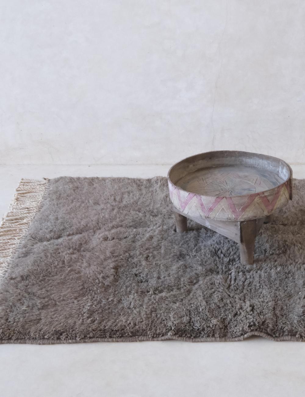 Beni Mrirt Moroccan Luxury Shag Wool Rug – 5 x 3.6 ft (151 x 110 cm) Handmade

