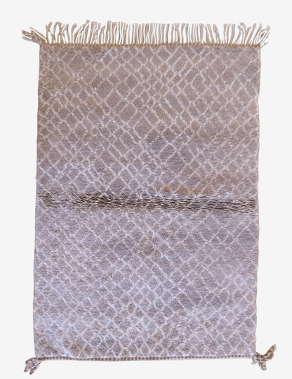 Moroccan Mrirt Rug With Diamond Lattice Pattern - Surcoma