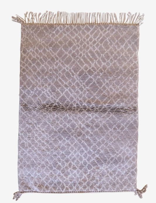 Moroccan Mrirt Rug With Diamond Lattice Pattern