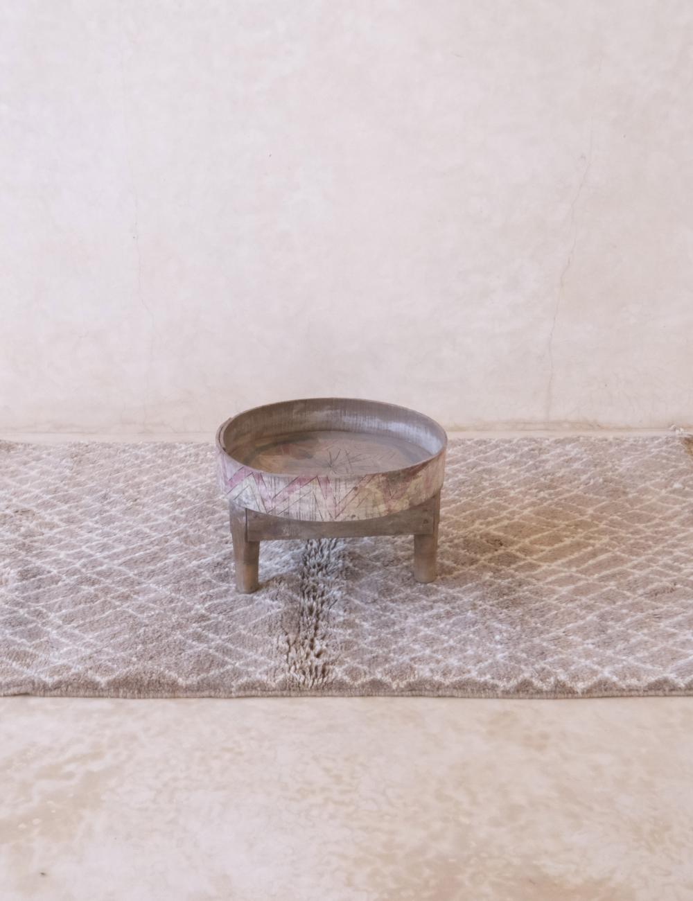 Moroccan Mrirt Rug With Diamond Lattice Pattern