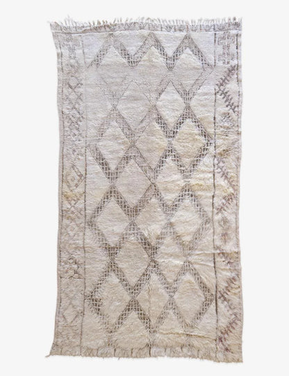 Beni Ourain Moroccan Rug 9.8 x 5.5 ft / 300 x 170 cm - Surcoma