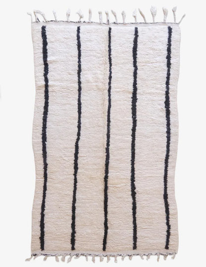 Beni Ourain Moroccan Wool Rug 8.3 x 4.9 ft / 252 x 150 cm - Surcoma