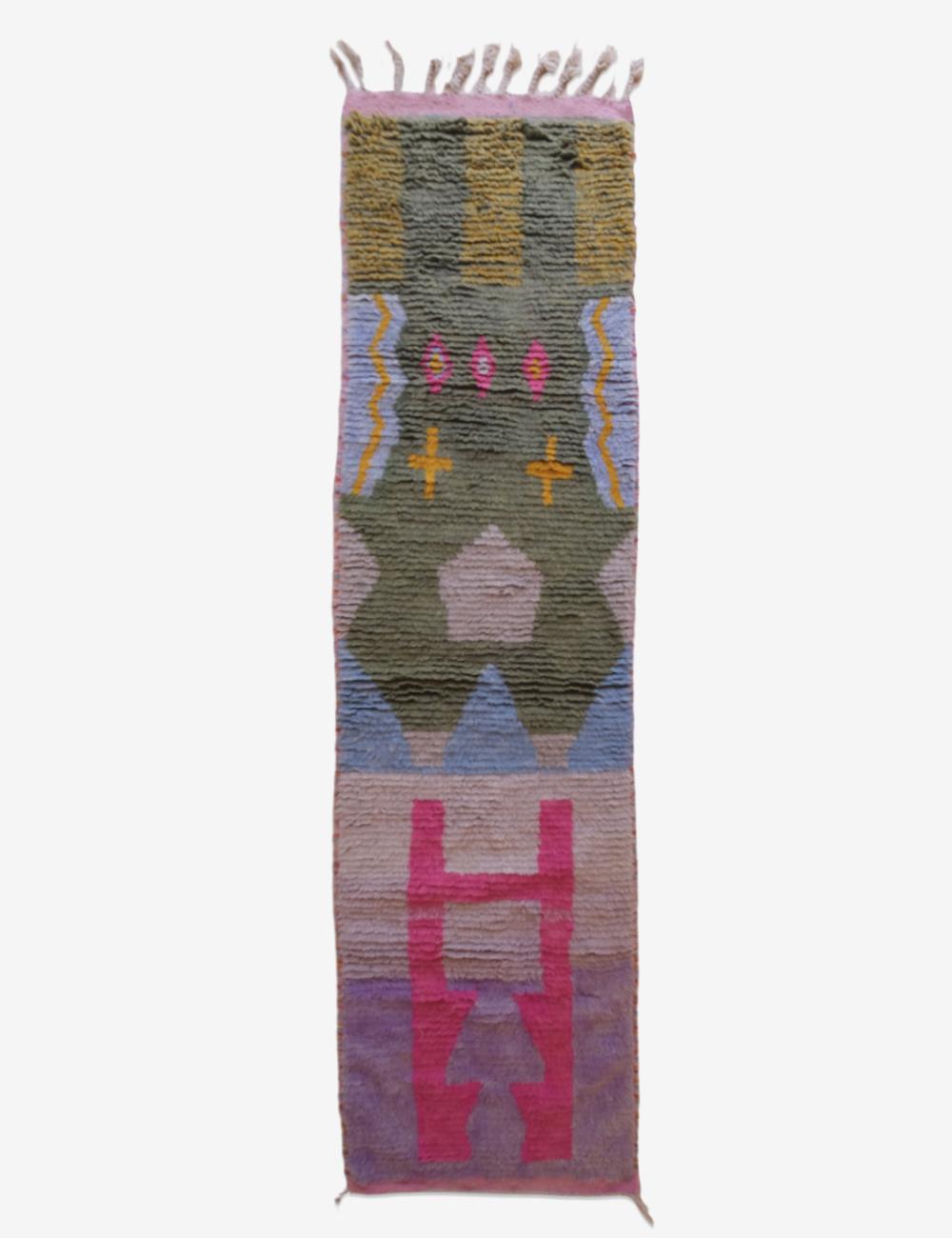 Custom Colorful Moroccan Runner Rug - Echoes Of Love 50