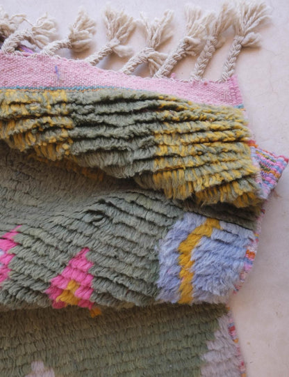 Custom Colorful Moroccan Runner Rug - Echoes Of Love 50