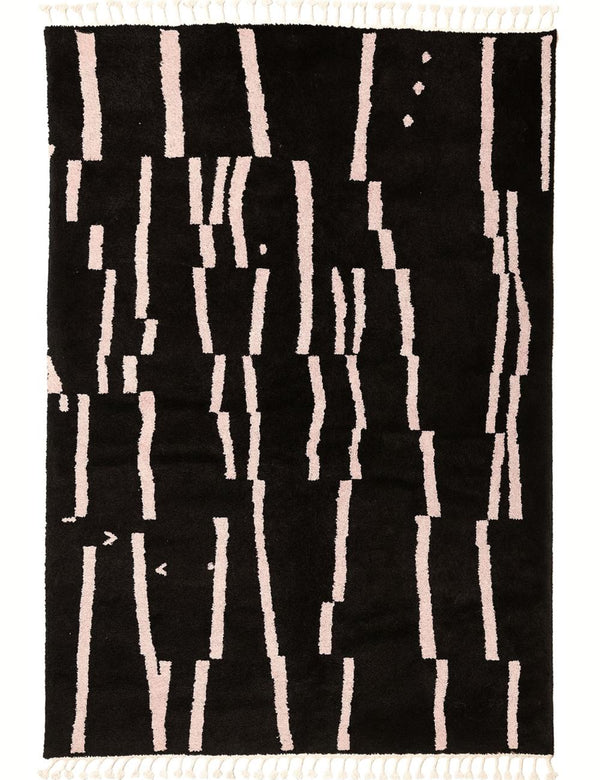 Bespoke Contemporary Wool Rug – Abstract Linear Design – Surcoma