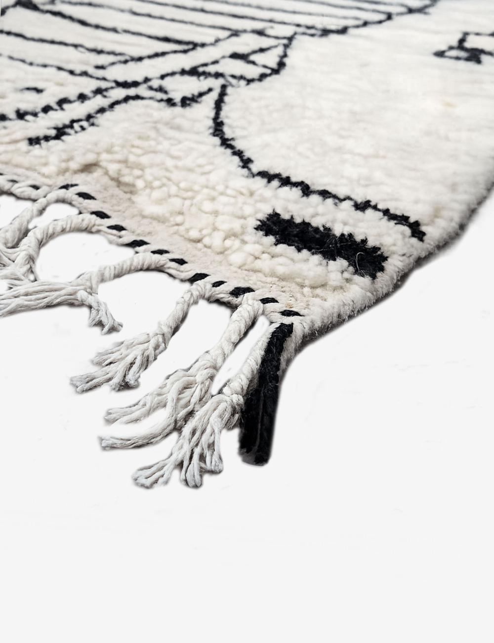 Handmade Moroccan Abstract Wool Rug