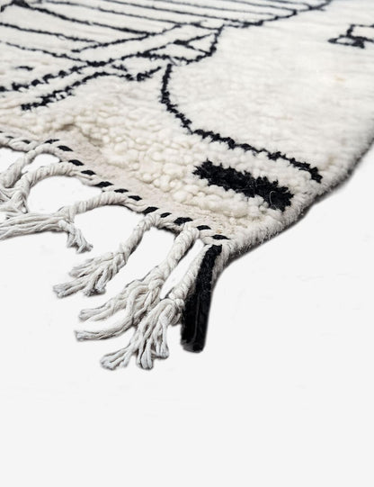 Handmade Moroccan Abstract Wool Rug