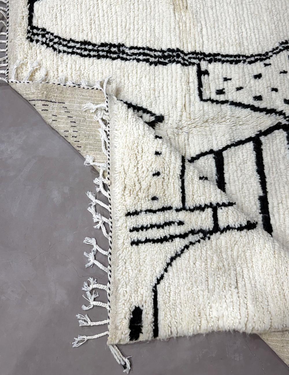 Handmade Moroccan Abstract Wool Rug