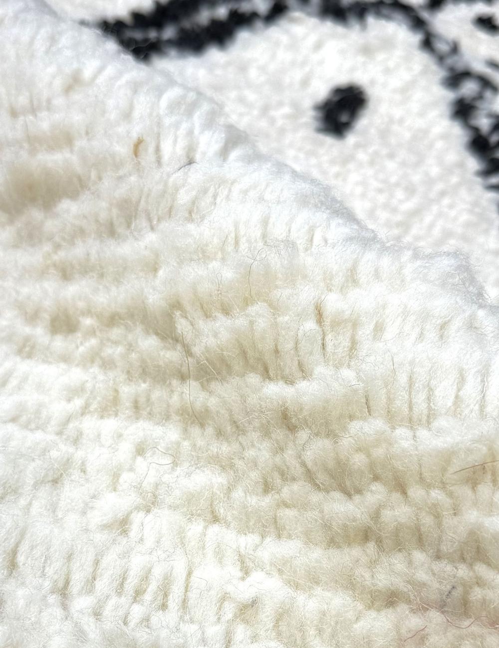 Handmade Moroccan Abstract Wool Rug